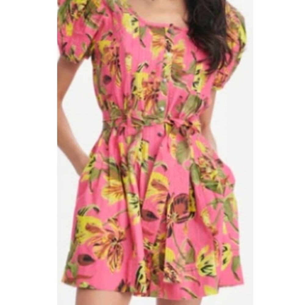 Love  The Label Sz L KATE Toyanga Hot Pink Mini babydoll Dress
